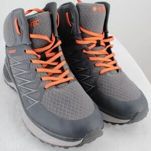 Hi-Tec Demolisher Mid Hiking Shoes Men’s Sz 11 Gray Orange Trail Outdoor Shoes